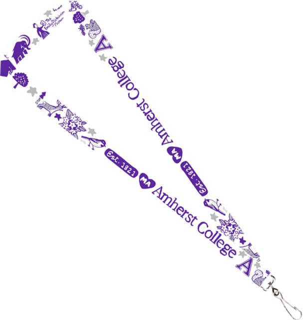 Amherst College Julia Gash 3-4'' Satin Lanyard