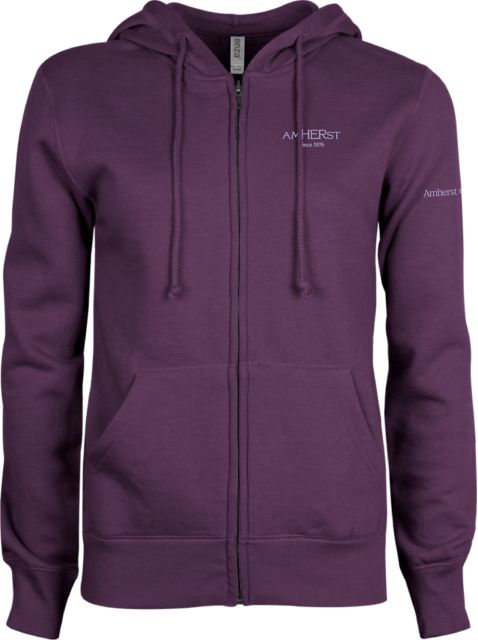 Amherst College amHERst Since 1976 Women's Full Zip Hooded Sweatshirt