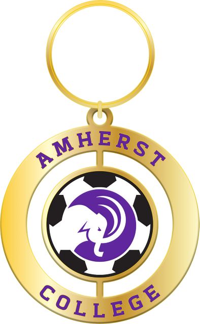 Amherst College Mammoths Soccer Spinner Key Chain
