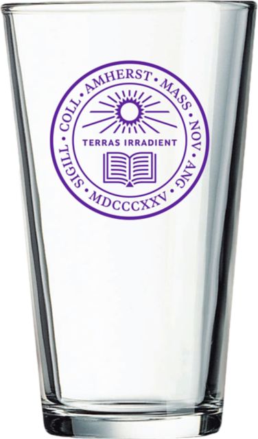 Amherst College 16 oz. Drink Glass