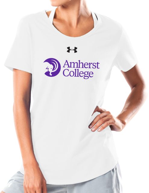 Amherst College Under Armour Womens Charged Cotton Tee