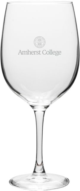 Amherst College 19 oz. Wine Glass