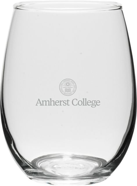 Amherst College 15 oz. Wine Glass