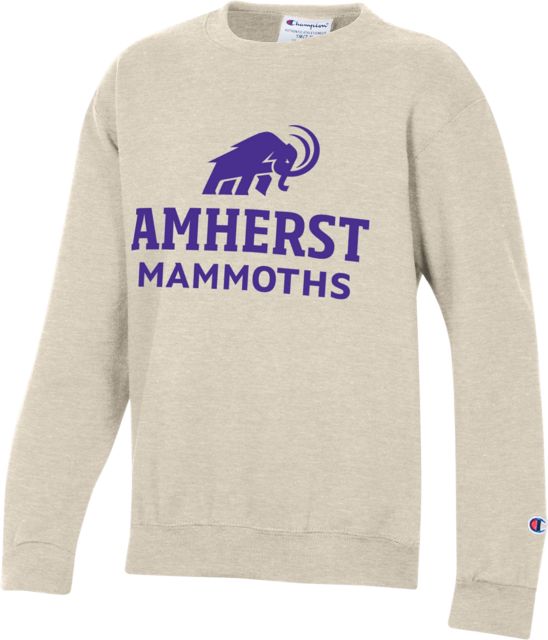Amherst College Mammoths Sustainable Youth Crewneck Sweatshirt