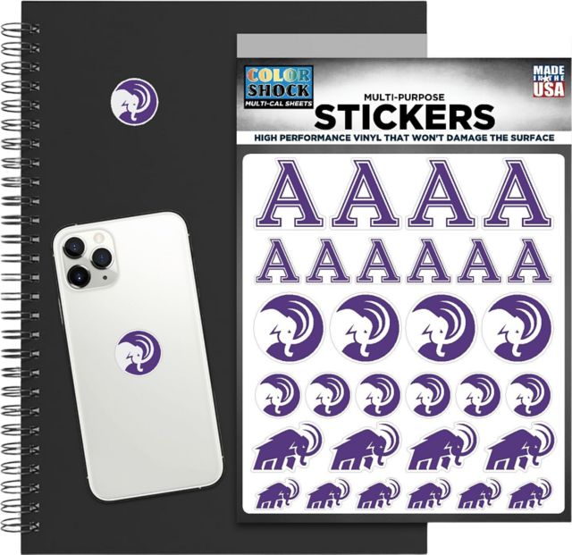 Amherst College Mammoths Sticker Sheet