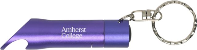 Amherst College Keychain with Bottle Opener Flashlite