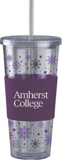Amherst College Straw Snowflake Tumbler