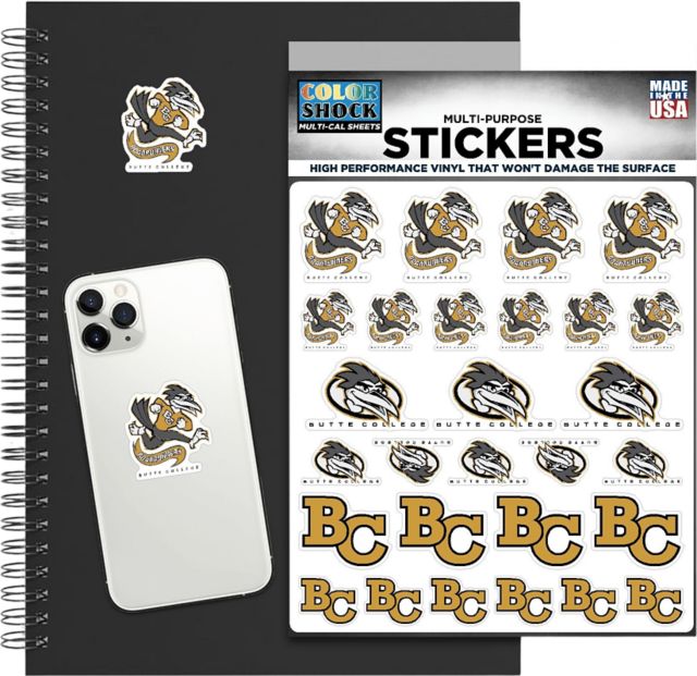 Butte College Roadrunners Sticker Sheet