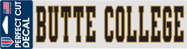 Butte College 3 x 10 Decal