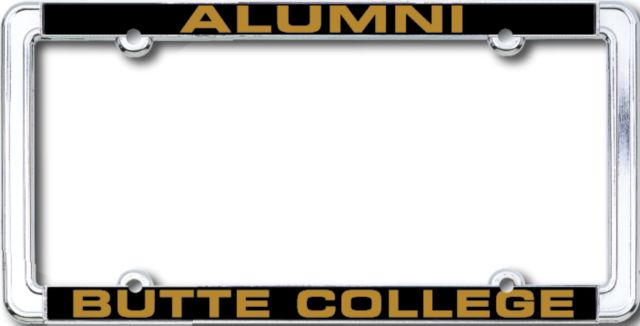Butte College Alumni Thin Dome License Plate Frame