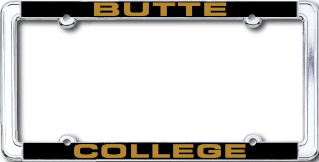 Butte College Thin Dome License Plate Frame
