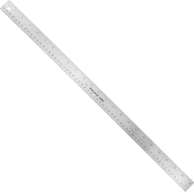 CORK BACK 24IN RULER STAINLESS