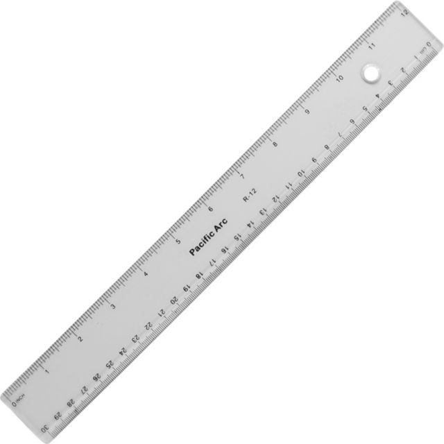 RULER HEAVY DUTY 12IN 2MM ACRYLIC