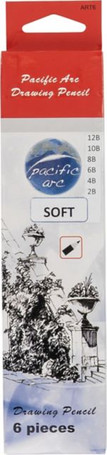 DRWG PENCIL 6/PK SET SOFT