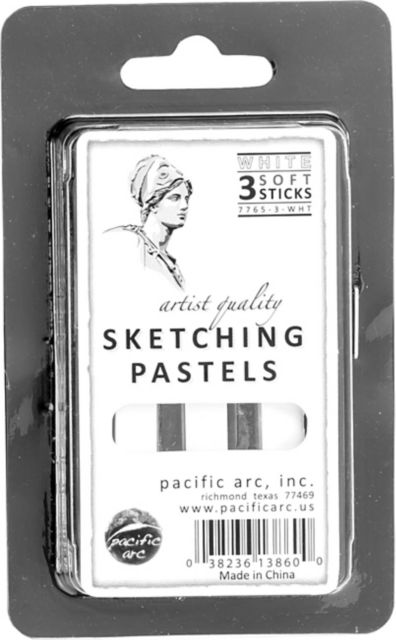 SKETCH PASTEL 3/PK WHITE
