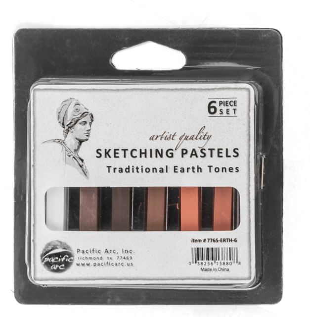 SKETCH PASTEL 6/PK EARTH TONE