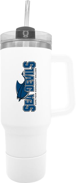 Cape Fear Community College Sea Devils 40 oz. Straw Tumbler