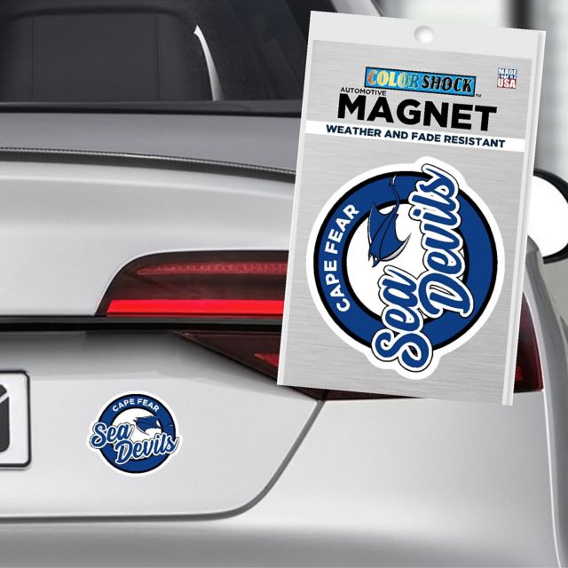 Cape Fear Community College Sea Devils 4x4 Magnet