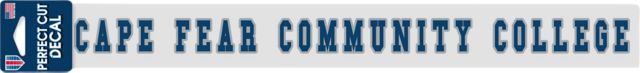 Cape Fear Community College 3'' x 10'' Perfect Cut Decal
