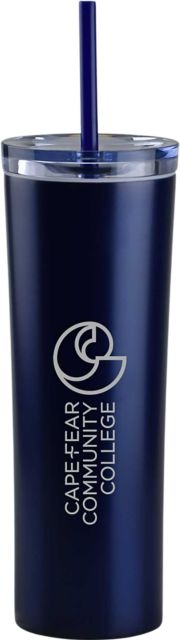 Cape Fear Community College 16 oz. Tumbler with Straw
