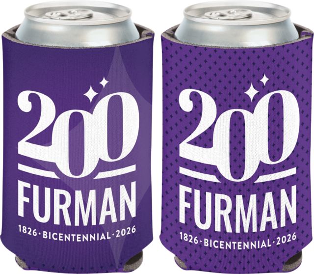 Furman University Bicentennial 12 oz Can Cooler Coozie