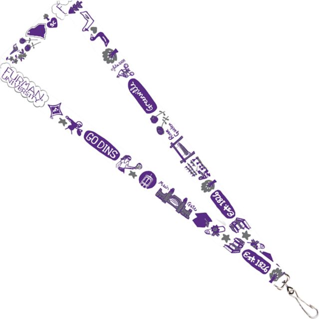 Furman University Julia Gash 3-4'' Satin Lanyard