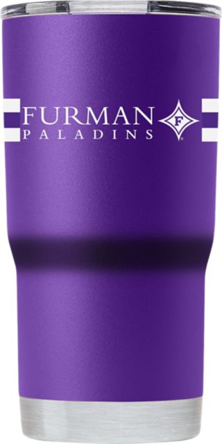 Furman University 20 oz. Vacuum Insulated Striped Tumbler