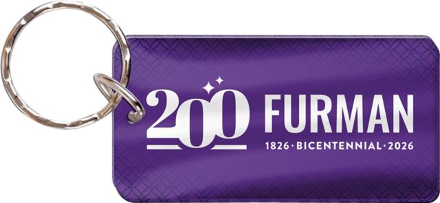 Furman University Bicentennial Acrylic Key Ring