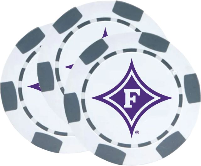 Furman University Chip Ball Marker - 3 Pack