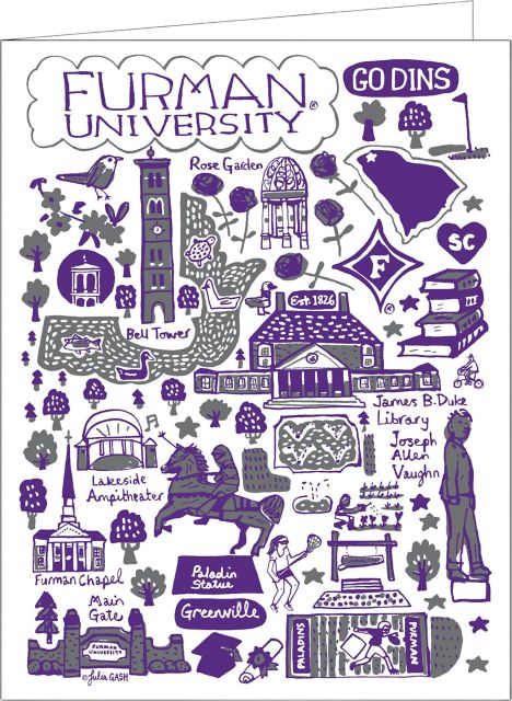 Furman University 10 Pack Notecards