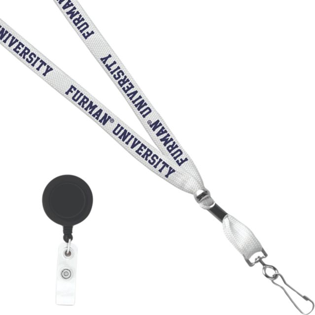 Furman University Card Clamp Lanyard