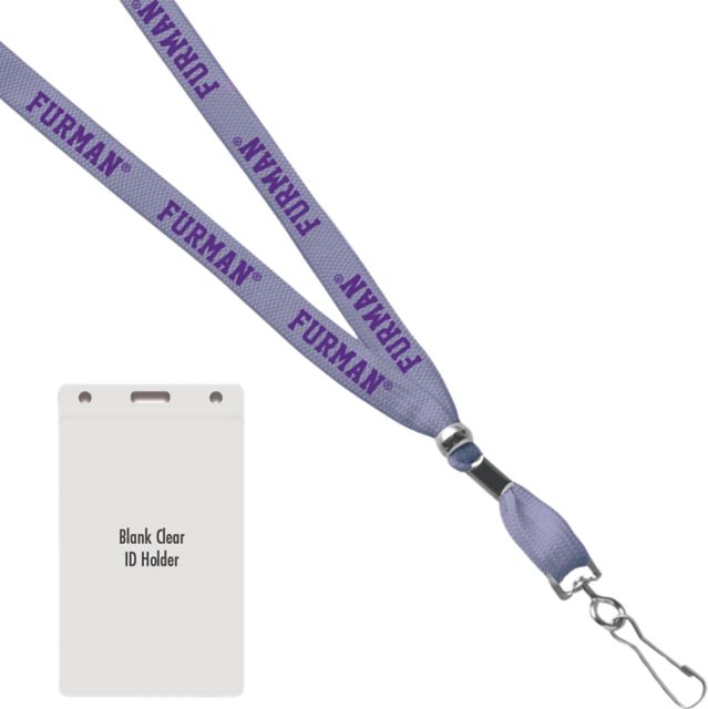 Furman University Card Dispenser Lanyard