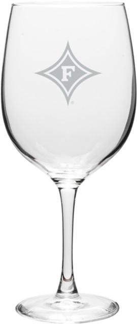 Furman University 19 oz. Wine Glass