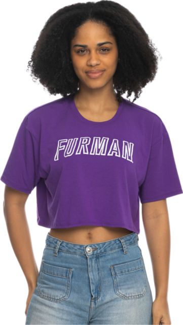 Furman University Women's Crop Short Sleeve T-Shirt