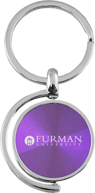 Furman University Spinner Key Tag