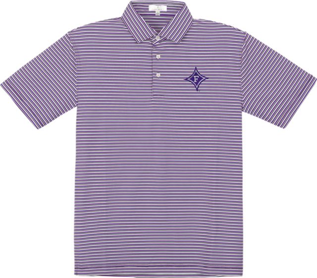 Furman University Performance Stripe Polo