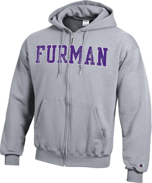 Furman University Full Zip Hooded Sweatshirt