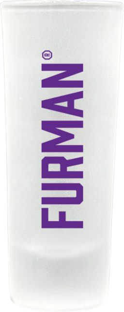 Furman University Frosted Collector's Glass