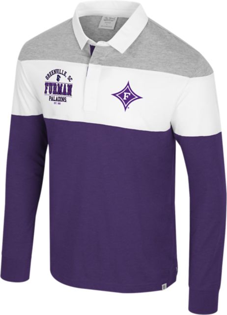 Furman University Paladins Ground Floor Long Sleeve Rugby Polo