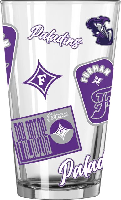 Furman University 16 oz. Pint Glass