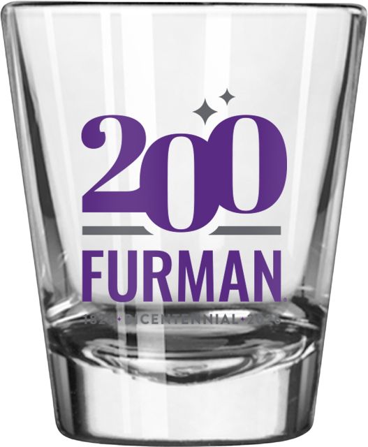 Furman University Bicentennial 2 oz. Collector's Glass