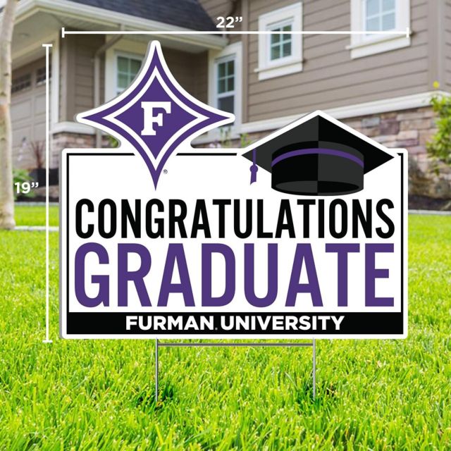 Furman University Grad Lawn Sign