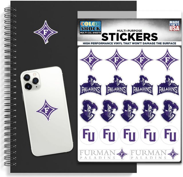Furman University Sticker Sheet