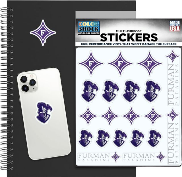 Furman University Paladins Sticker Sheet