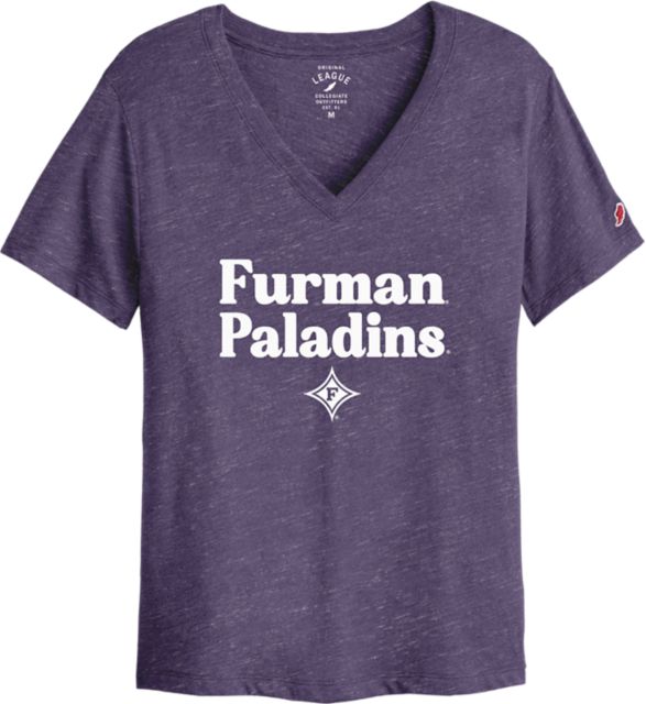 Furman University Women's V-Neck Short Sleeve T-Shirt