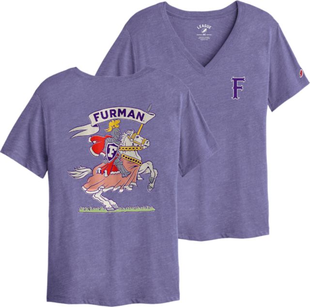Furman University Bicentennial V-Neck Short Sleeve T-Shirt