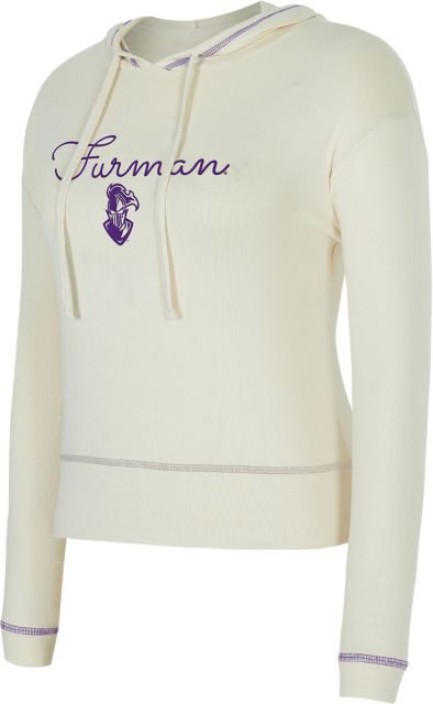 Furman University Paladins Women's Kaki Long Sleeve Hooded Top