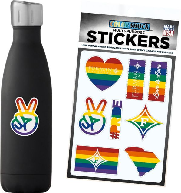 Furman University 7.5'' x 7.5'' Sticker Sheet