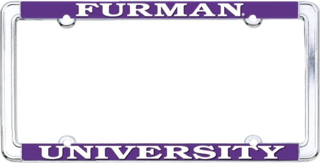 Furman University Thin Rim License Plate Frame