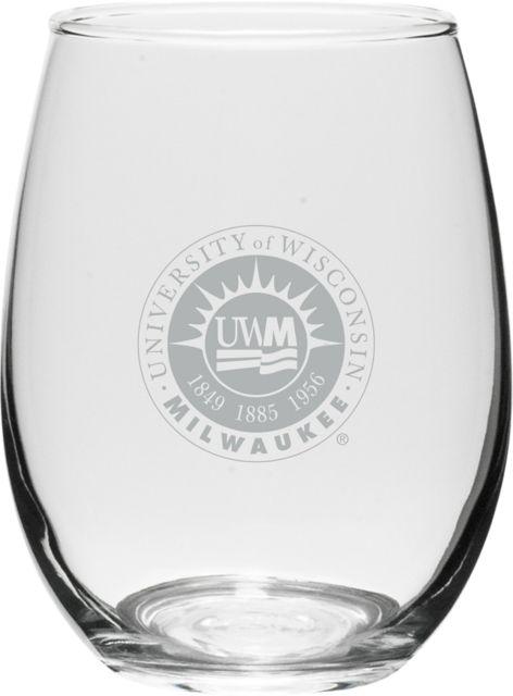 University of Wisconsin Milwaukee 15 oz. Wine Glass